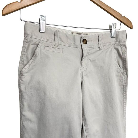 Old Navy Y2K Low Rise Perfect Bootcut Khakis Pants Ivory White Sz 0 - Picture 3 of 5